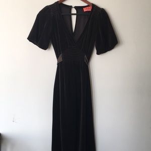 Juicy Couture brown velvet dress.